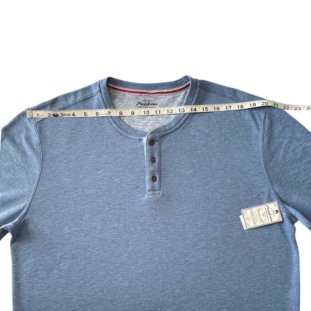 Flag & Anthem Henley Shirt Stretch Comfort Long Sleeve Casual Button XL | $39.50 - Picture 5 of 9